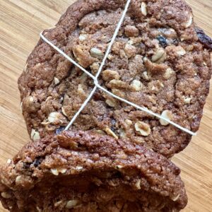 Brown better oatmeal raisin cookie